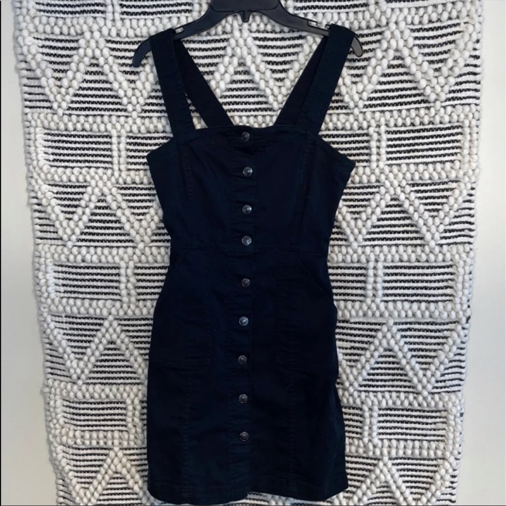 Black jean dress